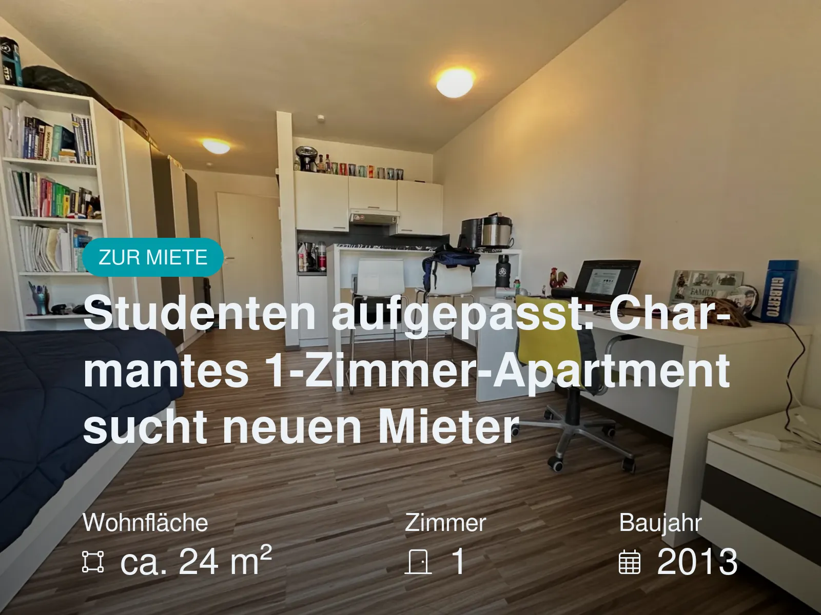 Neu im Angebot: Studenten aufgepasst: Charmantes 1-Zimmer-Apartment sucht neuen Mieter