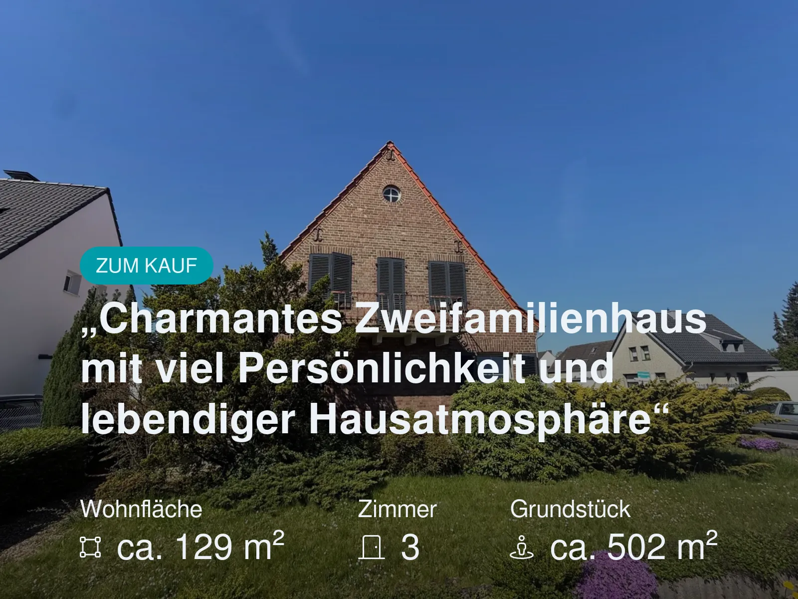Neu im Angebot: „Charmantes Zweifamilienhaus mit viel Persönlichkeit und lebendiger Hausatmosphäre“