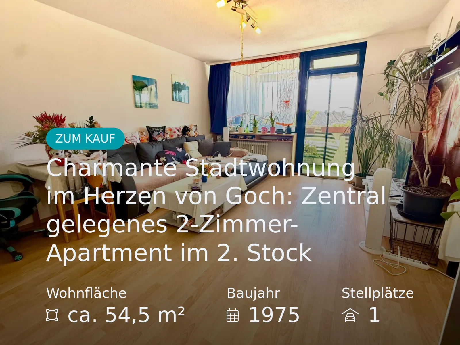 Neu im Angebot: Charmante Stadtwohnung im Herzen von Goch: Zentral gelegenes 2-Zimmer-Apartment im 2. Stock