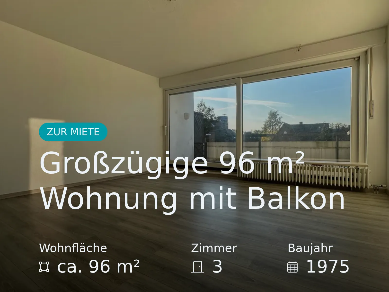Neu im Angebot: Großzügige 96 m² Wohnung mit Balkon