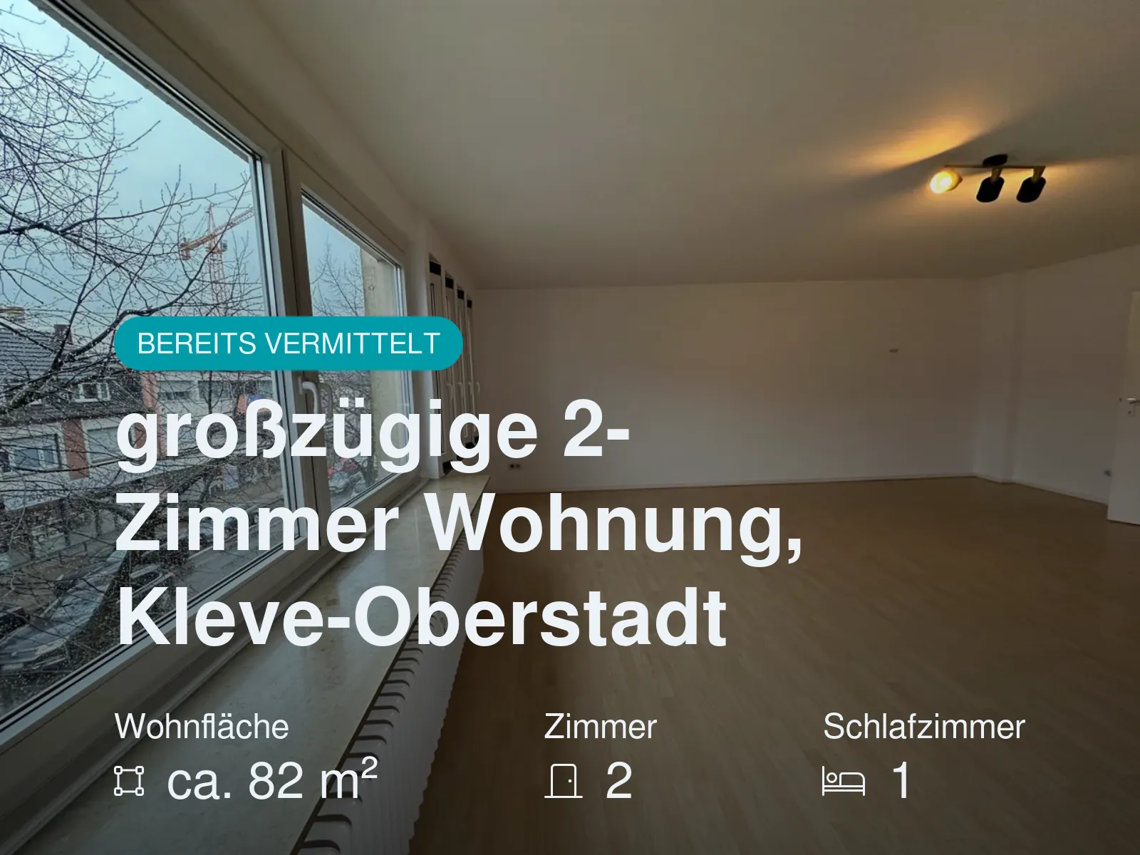Nicht mehr verfügbar: großzügige 2-Zimmer Wohnung, Kleve-Oberstadt