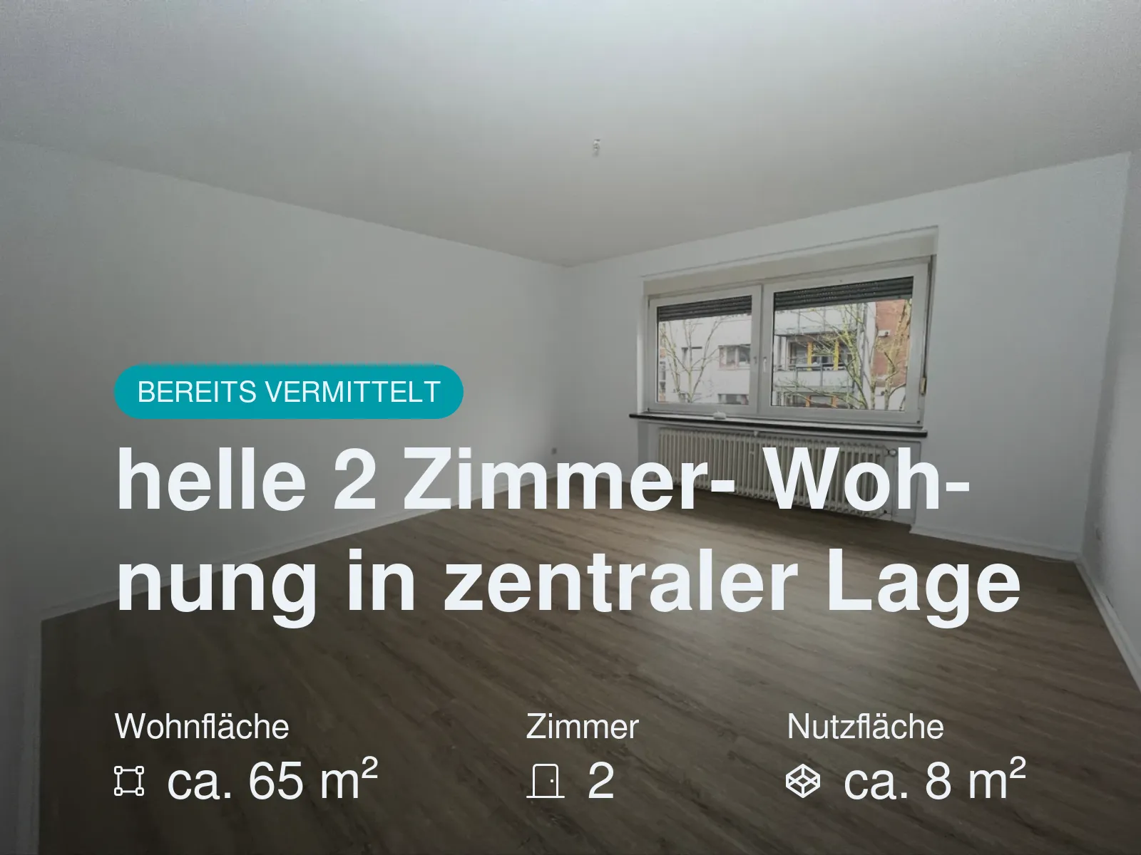Nicht mehr verfügbar: helle 2 Zimmer- Wohnung in zentraler Lage