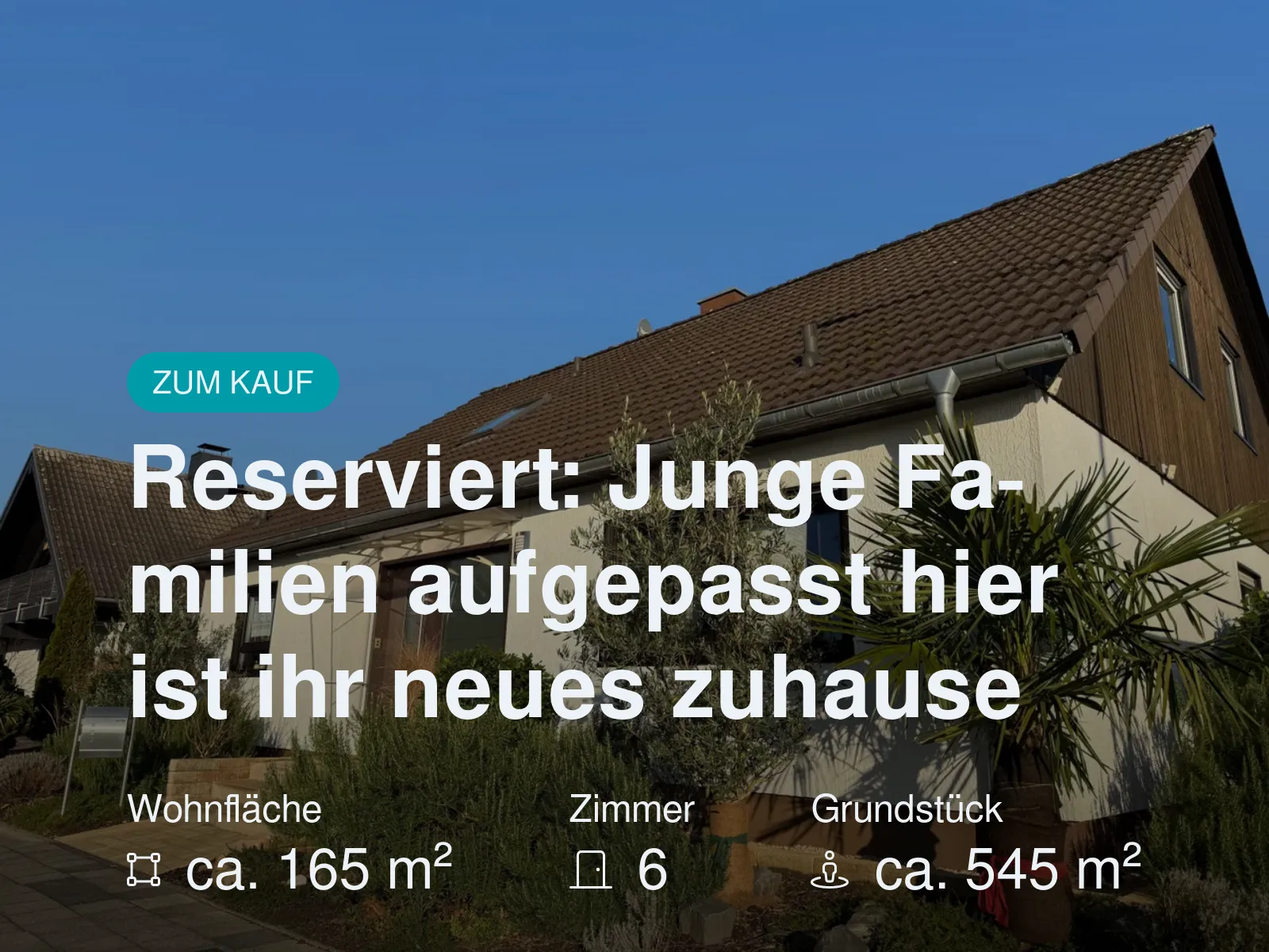 Neu im Angebot: Reserviert: Junge Familien aufgepasst hier ist ihr neues zuhause