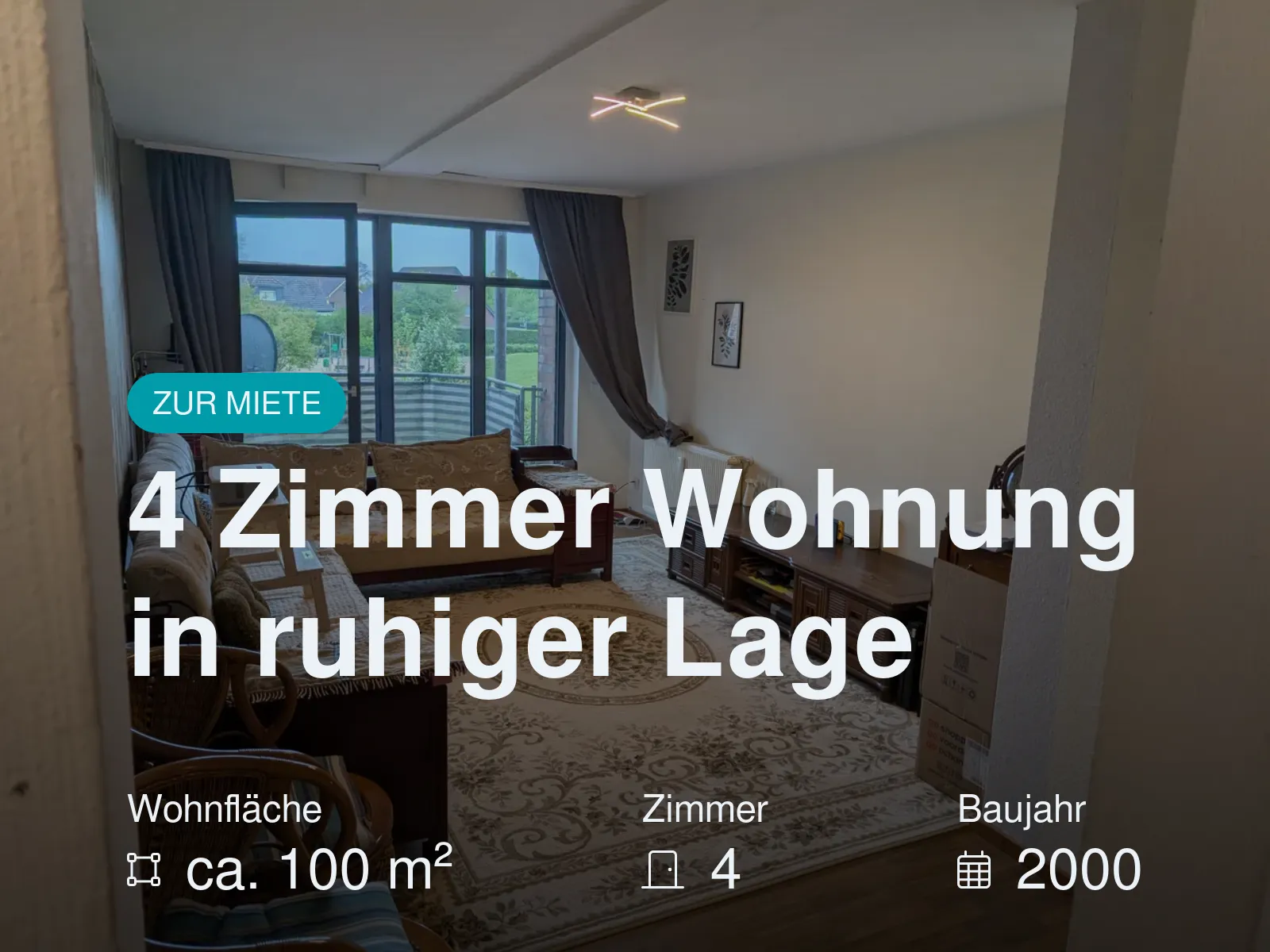 Neu im Angebot: 4 Zimmer Wohnung in ruhiger Lage