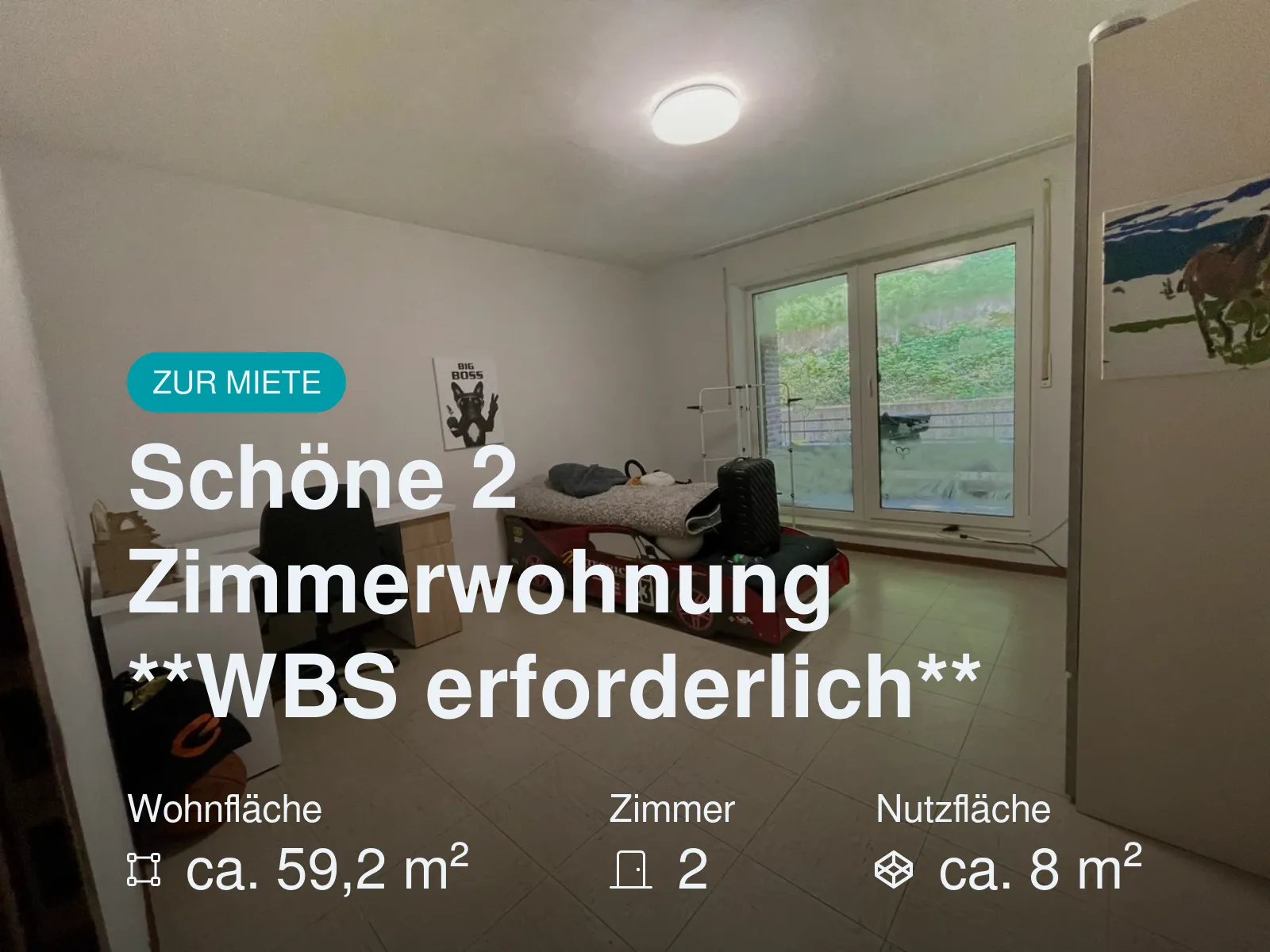 Neu im Angebot: Schöne 2 Zimmerwohnung **WBS erforderlich**