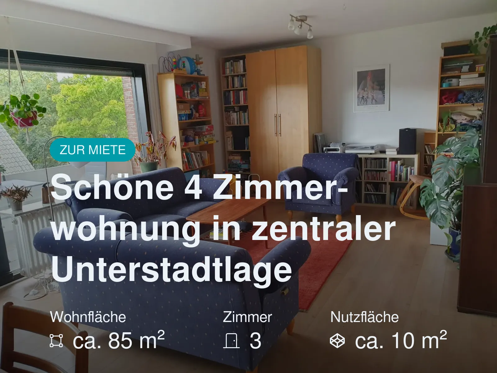 Neu im Angebot: Schöne 4 Zimmerwohnung in zentraler Unterstadtlage